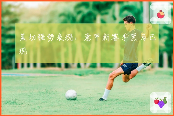 莱切强势表现，意甲新赛季黑马已现